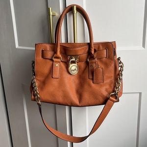 Michael Kors Top Handle Bag Brown Leather